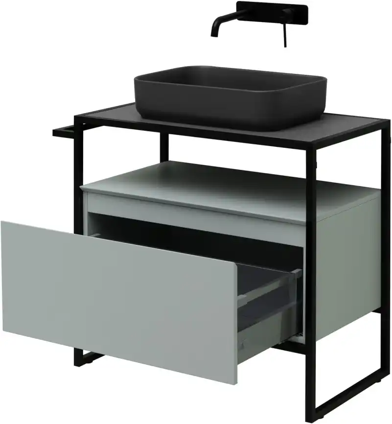 Тумба под раковину Allen Brau Priority 80 1.31002.PWM папирус матовый фото 9