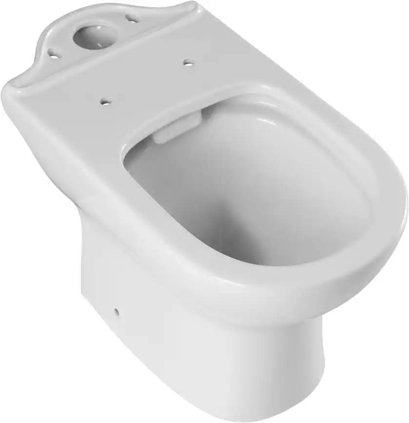 Чаша напольного унитаза Aquanet Ray-C с сиденьем микролифт, белый фото 5