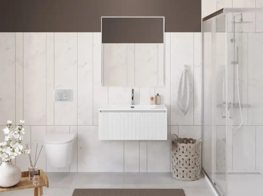 Тумба под раковину BelBagno UNO-800-1C-SO-BO подвесная, Bianco Opaco фото 11