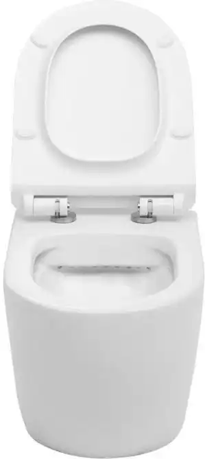 Унитаз подвесной Aquanet Rimless Cetus-W BL-102N-WHT с сиденьем микролифт, белый фото 4