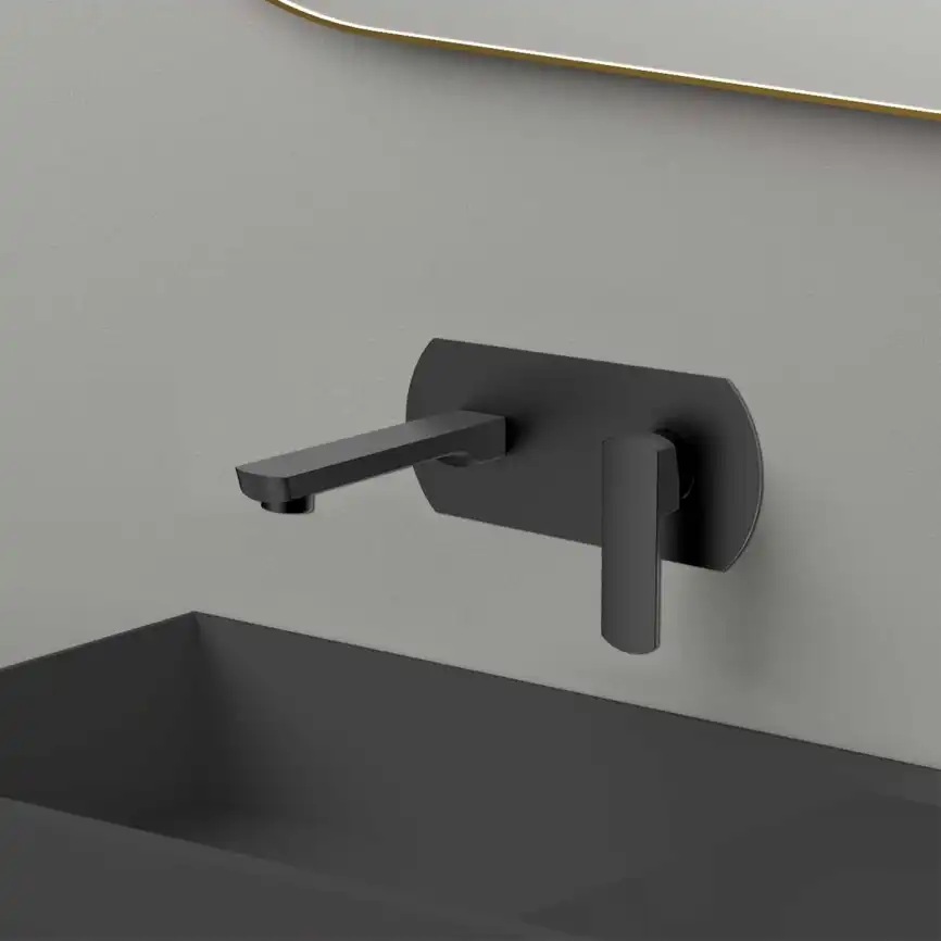 Смеситель для раковины Vincea Next VBFW-1N1MB встраиваемый однорычажный, черный фото 1