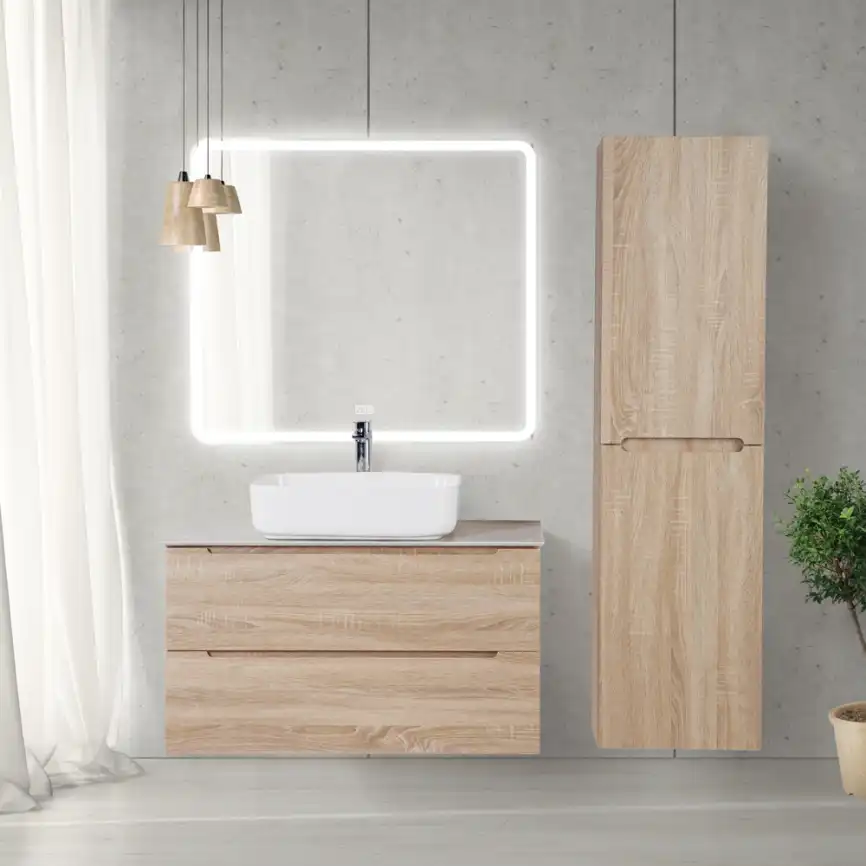 Зеркало BelBagno MARINO 90х80 SPC-MAR-900-800-LED-TCH-WARM с подстветкой, сенсорный выключатель, с подогревом фото 8