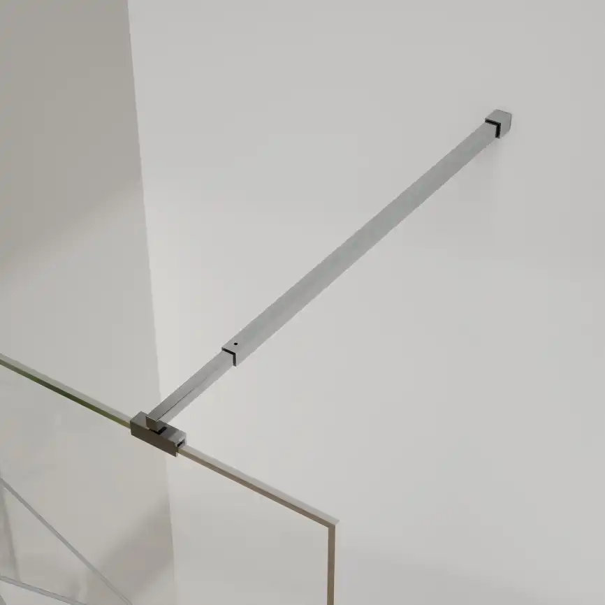 Душевая перегородка Azario 100 AZ-271-100-MB-CGP, профиль черный матовый, стекло Прозрачное, с графическим принтом фото 5