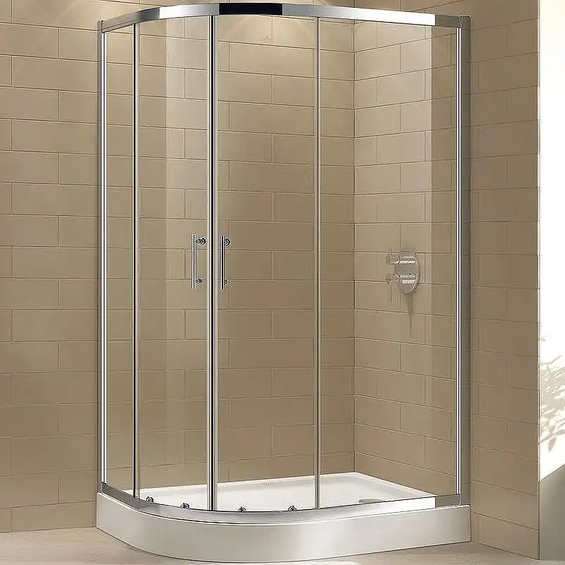 Душевой уголок CEZARES ECO-O-RH-2-120/100-C-Cr профиль Хром стекло Прозрачное фото 1