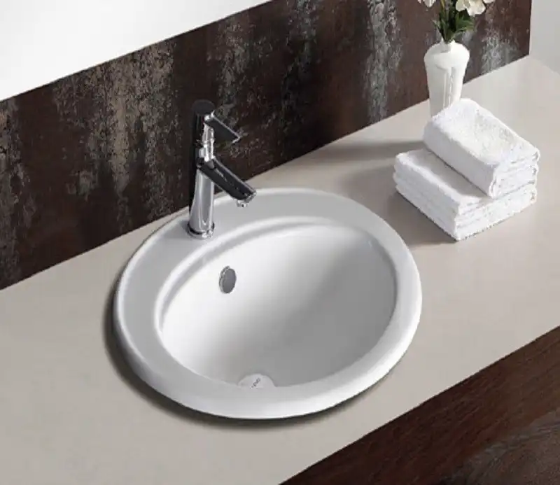 Умывальник CeramaLux 9413 560х480х190 Полувстраиваемая цвет Белый фото 5