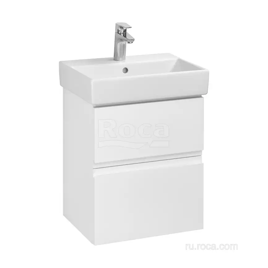 Тумбы под раковину Roca Oleta 50 A857638501 подвесная, цвет, Белый матовый фото 1