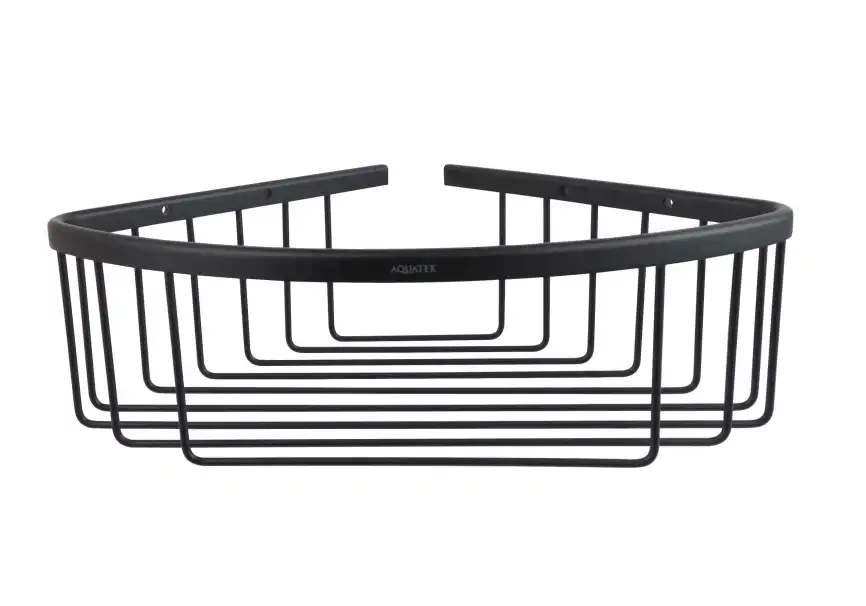 Полка для душа угловая Aquatek Вега AQ4006MB, Черный матовый фото 1