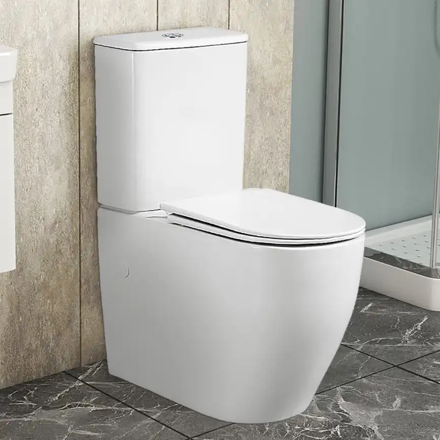 Унитаз-компакт Azario BONELLE AZ-1229A напольный, безободковый, слив 