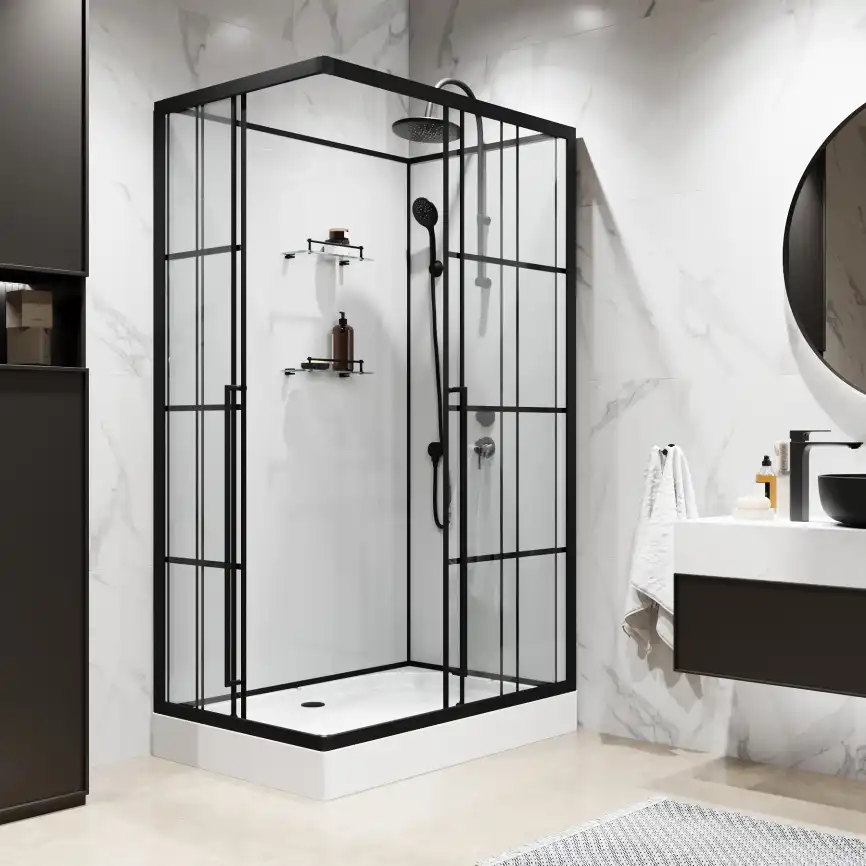 Душевая кабина Niagara Standart 100х80х225 ST100/80/15QR/KL/BKT низкий поддон, без гидромассажа фото 3