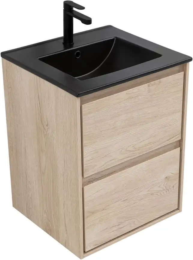 Тумба под раковину Aquanet Милан 50 дуб светлый, подвесная, 336381 фото 5