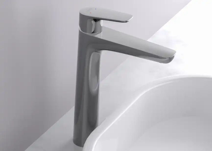 Смеситель для накладной раковины Aquatek Бетта AQ1104CR, однорычажный, высокий, Хром фото 5