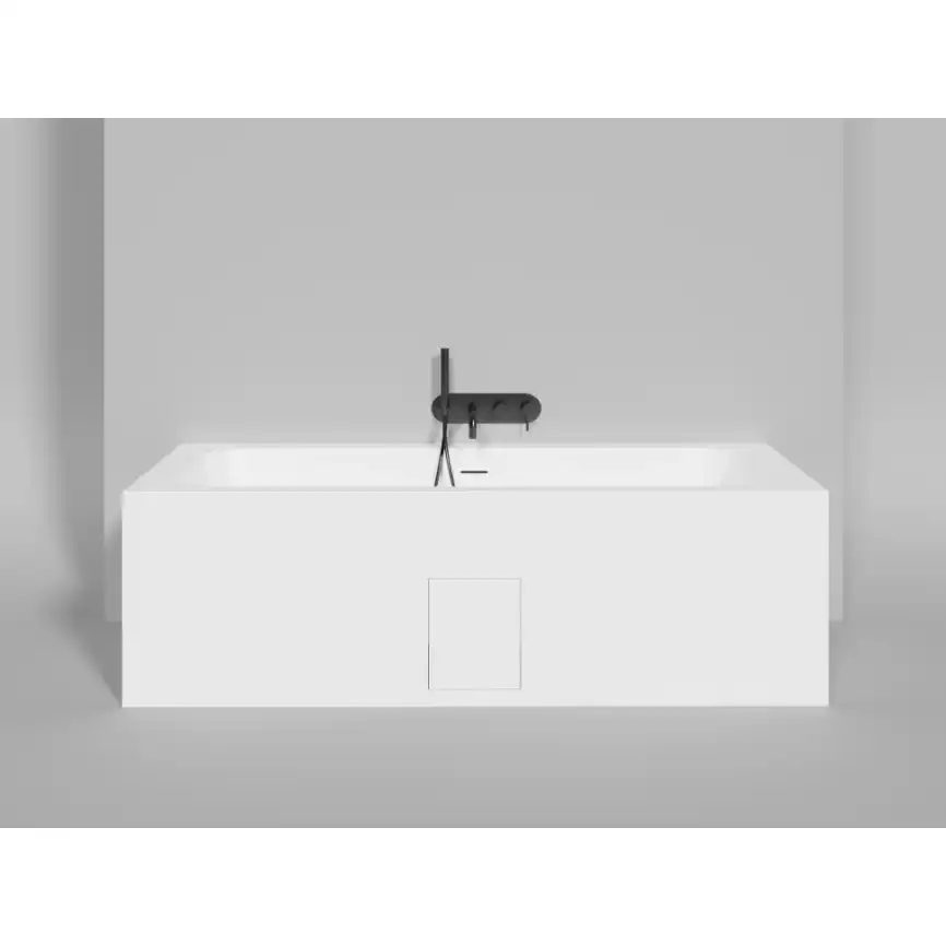 Ванна Salini ORLANDA AXIS KIT 190х80 103311M из материала S-Sense, Белая матовая фото 5