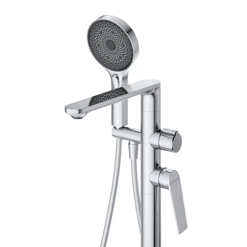 Напольный смеситель для ванны Cezares COMFORT-VDP-01, Хром фото 3