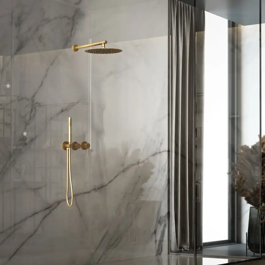 Душевая система  Vincea Groove VSFW-4G01BG4 VSFW-4G01BG4 встраиваемая, брашированное золото фото 2