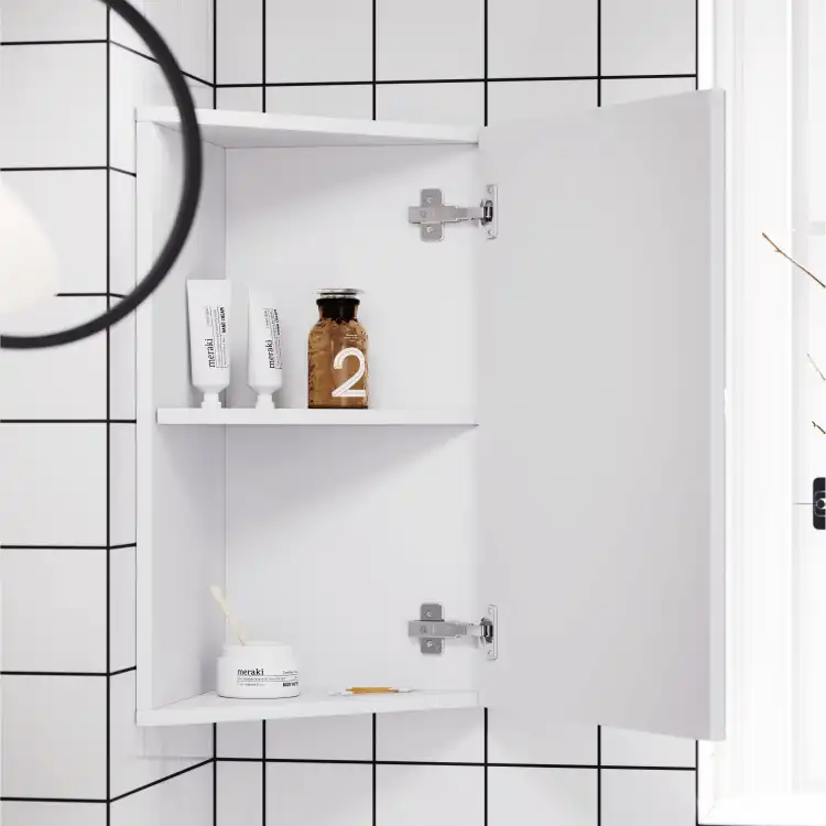 Зеркальный шкаф Aqwella Rio 45 см, Rio.04.33, цвет Белый фото 3
