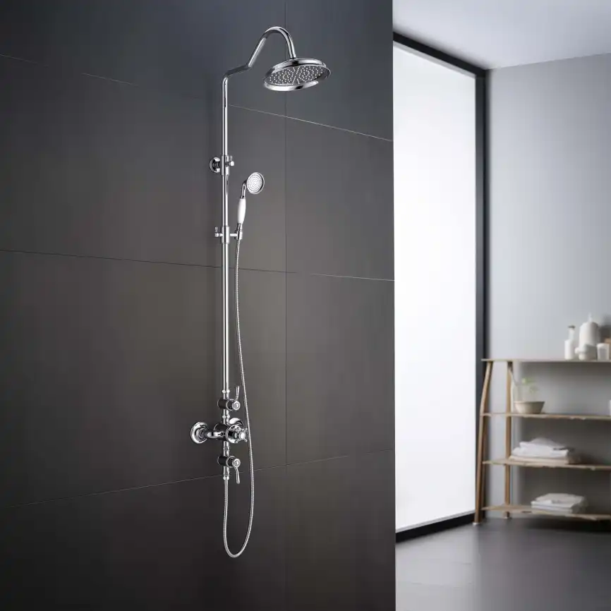 Душевая система Aquatek КЛАССИК AQ2563CR с термостатом, Хром фото 7