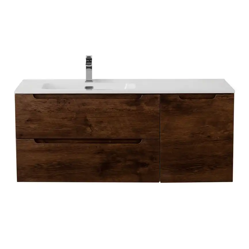 Тумба под раковину BelBagno ETNA-1000-2C-1A-SO-RW-L подвесная Rovere Moro фото 1