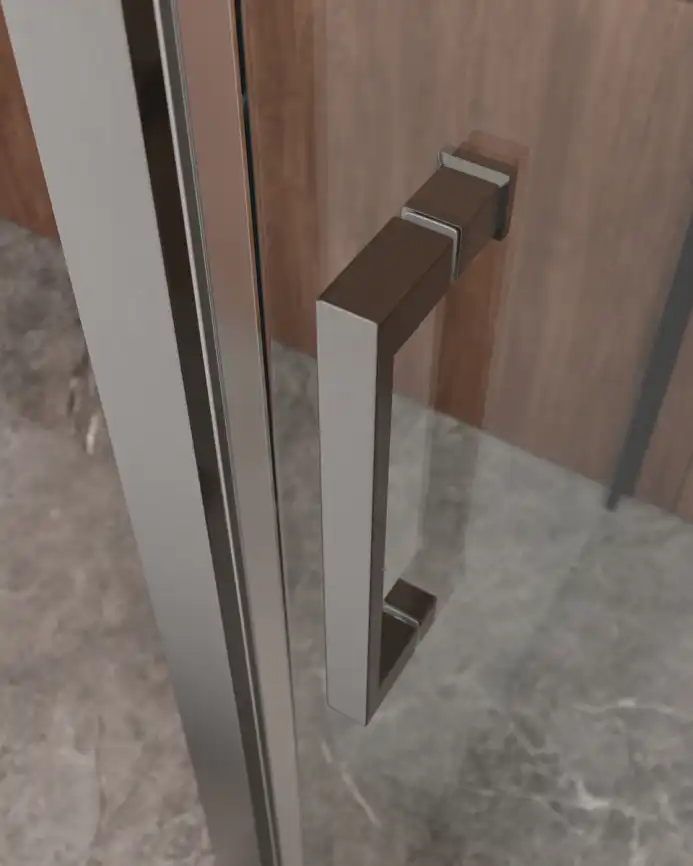 Душевой уголок CEZARES MOLVENO-AH-11-120/90-C-GM-IV стекло Прозрачное, профиль Оружейная сталь фото 2