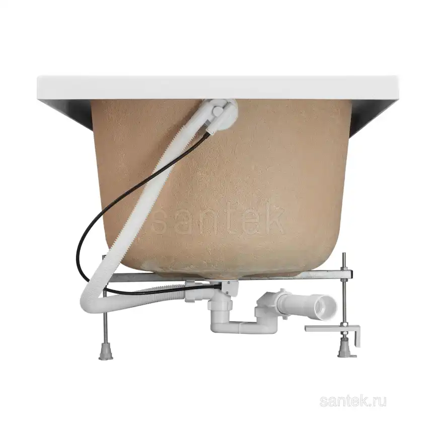 Акриловая ванна Santek Касабланка М 170х70 1WH501531 прямоугольная, Белая фото 5