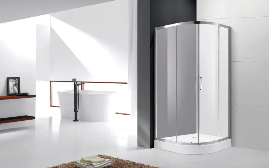 Душевой уголок CEZARES MOLVENO-R-2-100-P-Cr профиль Хром стекло Рифленное фото 1