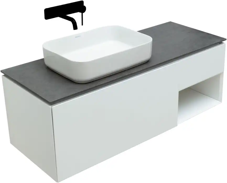 Тумба под раковину Allen Brau Infinity 120 1.21006.WM L белый матовый фото 8