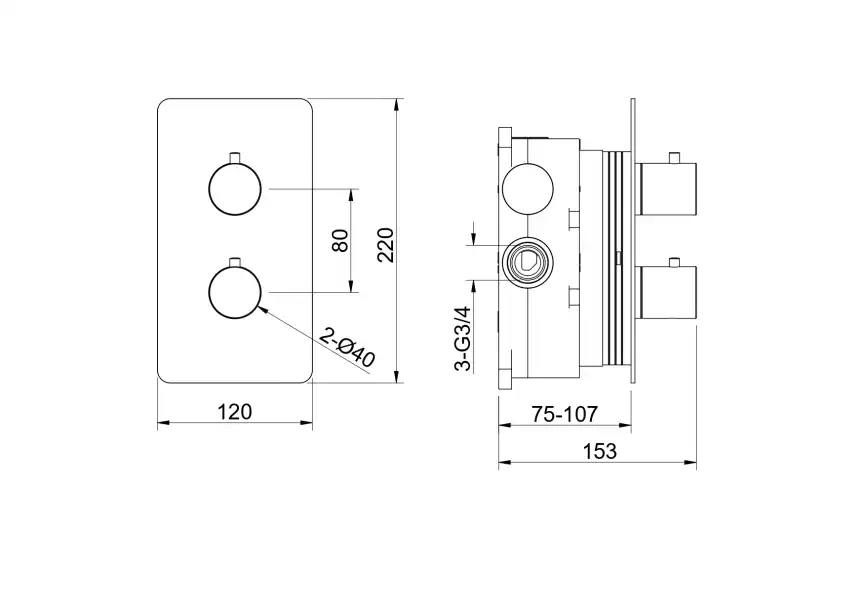 Смеситель для душа Aquatek Европа AQ1391BG термостатический, Золото матовое фото 3