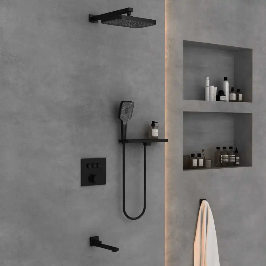 Душевая система  Vincea  VSFW-4311RMB VSFW-4311RMB встраиваемая, черный матовый фото 1