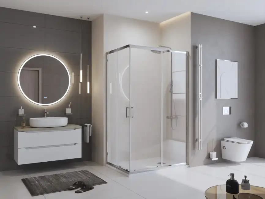 Душевой поддон BelBagno UNO 120х90 из искусственного камня, TRAY-MR-UNO-AH-120/90-35-W-CR, Белый фото 6