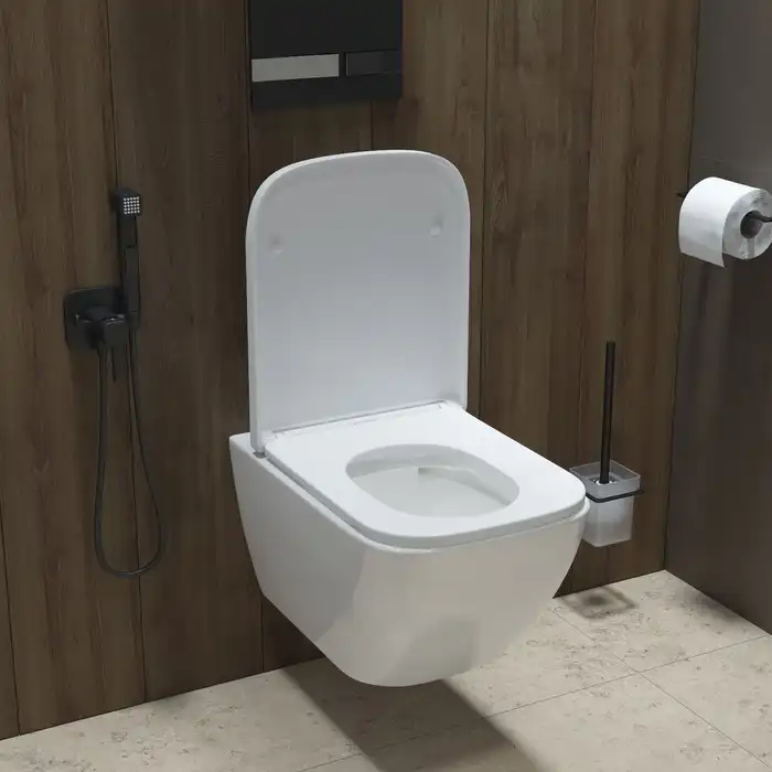 Унитаз подвесной IDDIS Torr TORRDSEi25 безободковый, с сиденьем микролифт Белый фото 6