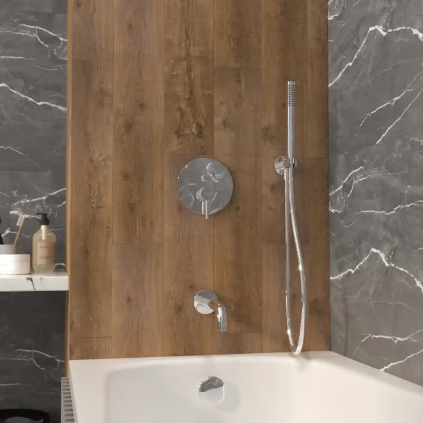 Душевая система для ванны WHITECROSS Y chrome YSET06CR, скрытого монтажа, Хром фото 3