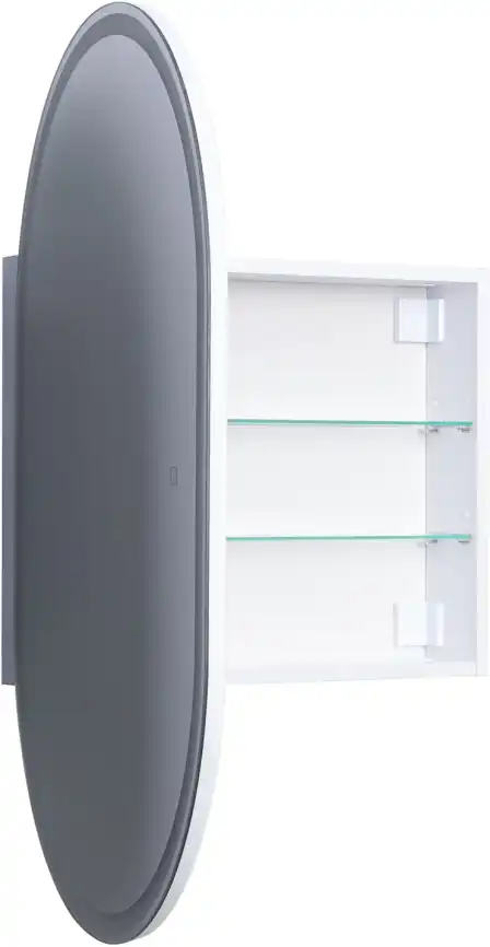 Зеркальный шкаф Aquanet Монте 60 белый, с LED подсветкой, 344788 фото 7