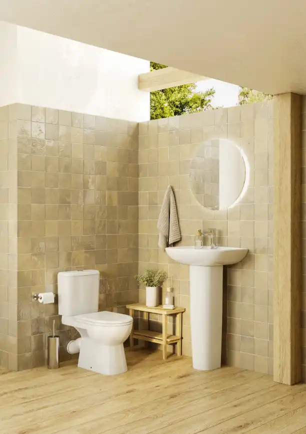 Унитаз-компакт Roca Access с косым выпуском 34P23900Y, белый фото 6