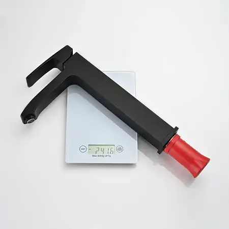 Смеситель для раковины Raglo R01.15.06 высокий, Черный матовый фото 11