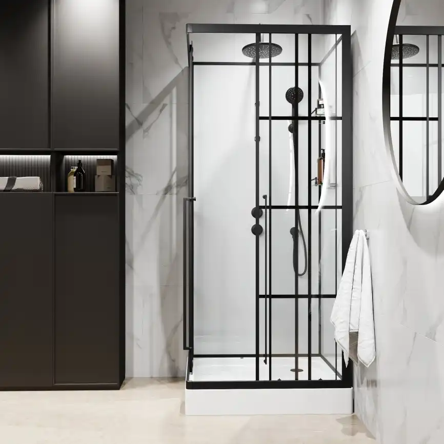 Душевая кабина Niagara Standart 100х100х225 ST100/15QL/KL/BKT низкий поддон, без гидромассажа фото 4