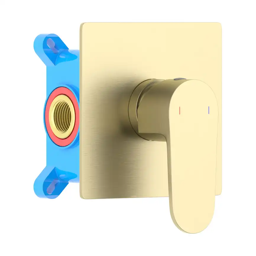 Смеситель для душа Aquatek Оберон AQ1266BG, Золото матовое фото 1