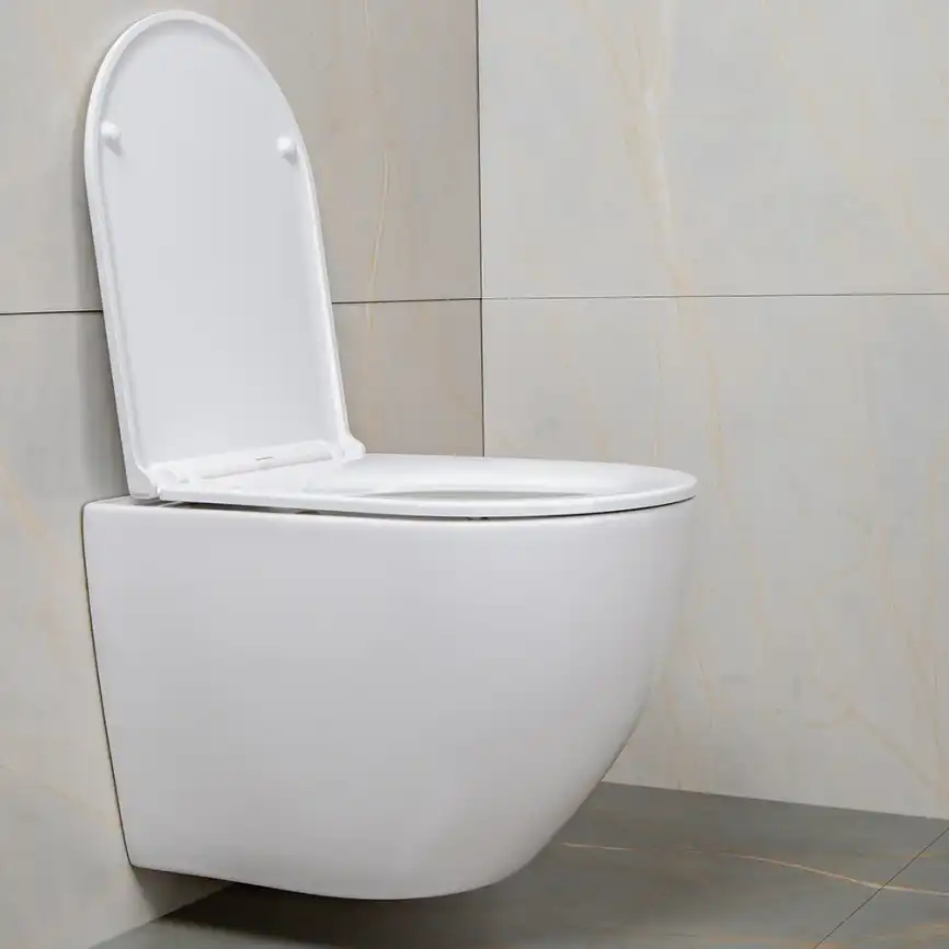 Унитаз подвесной AVS Метрополь 801-0044-P-T2-GW безободковый, со смывом Торнадо, белый фото 8