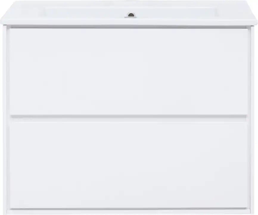 Тумба под раковину Aquanet Милан 85 белый глянец, подвесная, 339967 фото 7