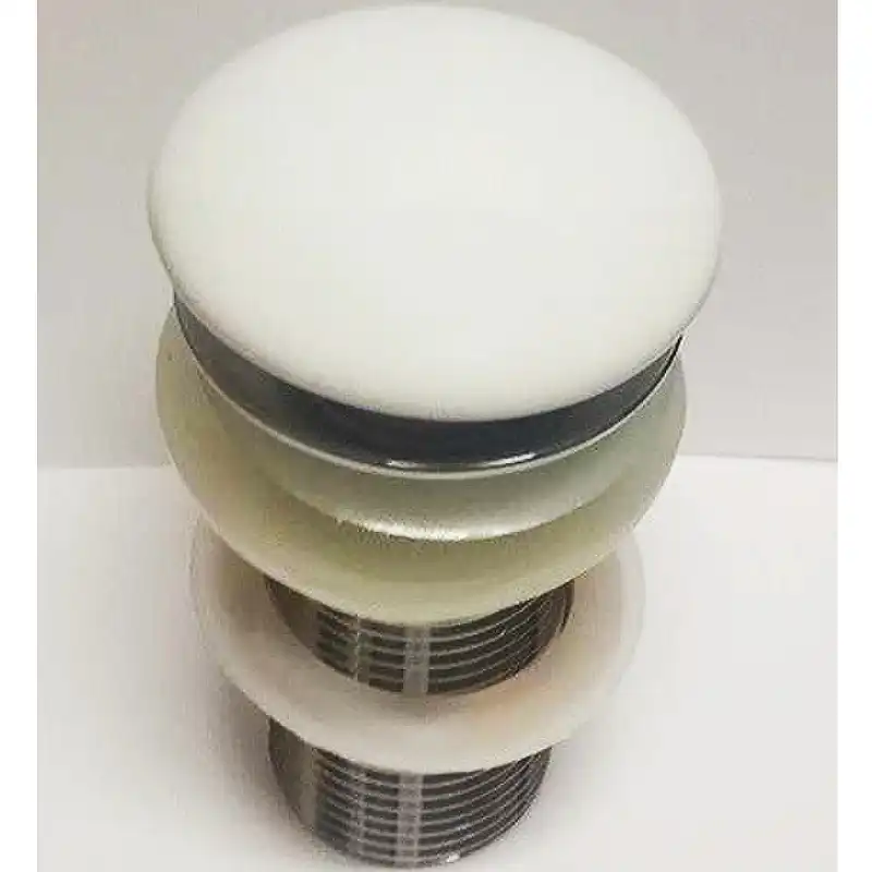 Донный клапан для раковины CeramaLux RD029MW без перелива, Белый матовый фото 1