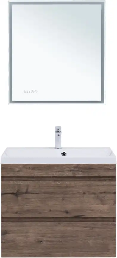 Тумба под раковину Aquanet Нота New 75 дуб веллингтон табак 334192 фото 9