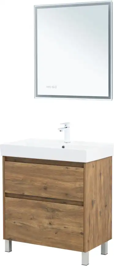 Тумба под раковину Aquanet Nova Lite 2.0 75 напольная, дуб рустикальный, 346344 фото 11