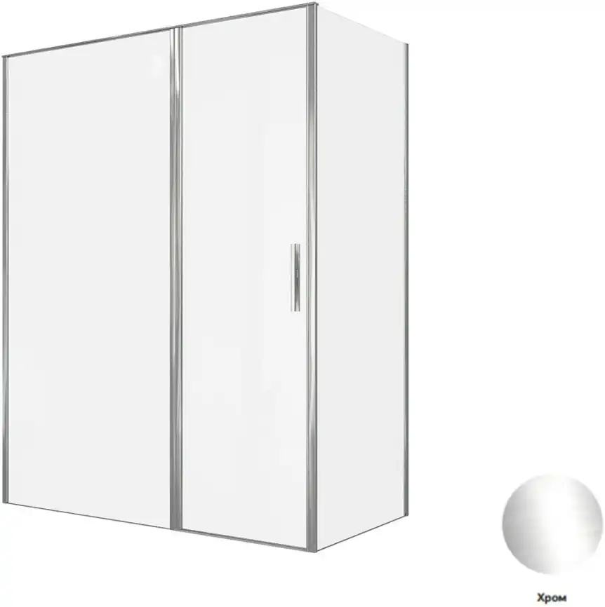 Душевой уголок Allen Brau Priority 160x80 3.31037.00 + 3.31040.00 хром фото 1