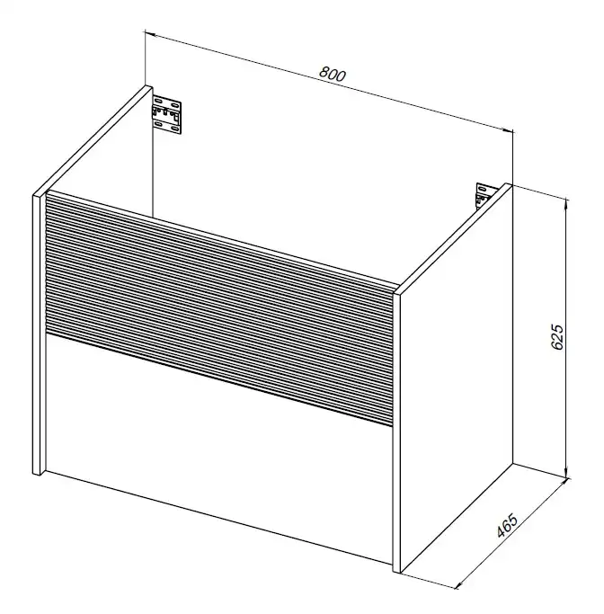 Тумба под раковину Aquanet Вита 80 белый матовый, подвесная, 330475 фото 3