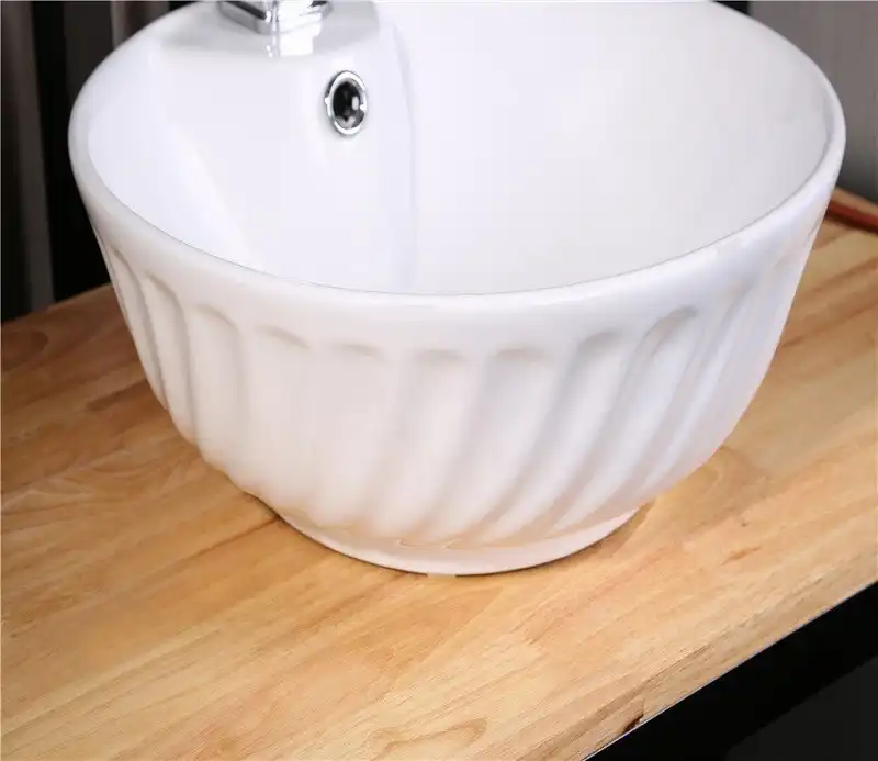 Раковина накладная CeramaLux 405х405х160 9074, цвет Белый фото 5