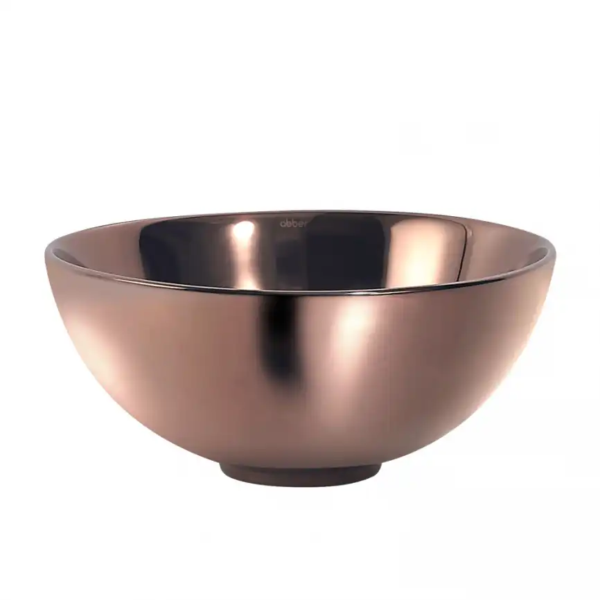 Раковина накладная ABBER BEQUEM 32х32х14 AC2106RG, круглая, розовое золото фото 1