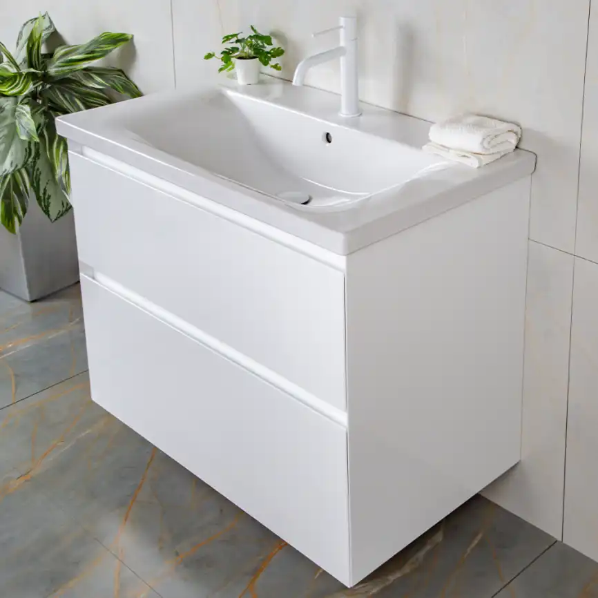 Тумба с раковиной AVS Гармония 80 белая, N821-07-800WG-01-810WG фото 1