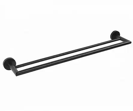 Полотенцедержатель двойной 65,5 см BEMETA DARK Черный матовый 104204050 фото 1