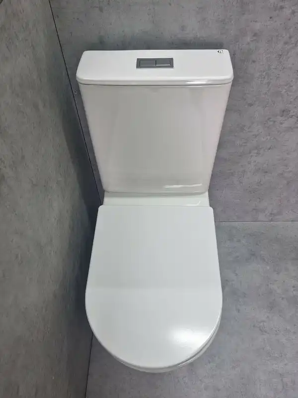 Унитаз-компакт CeramaLux TR2178-1 TORNADO, безободковый смыв торнадо, Белый фото 5