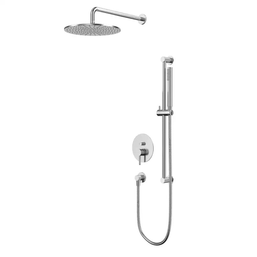 Душевая система для душа WHITECROSS Y brushed nickel YSET05NIB, скрытого монтажа, Никель брашированный фото 1