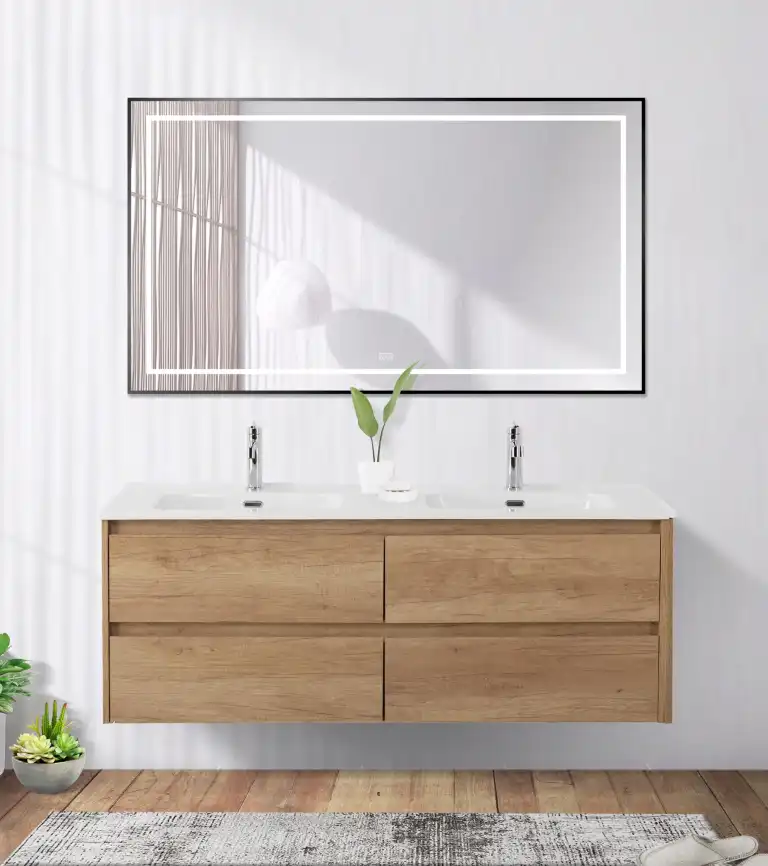 Зеркало BelBagno SPC-KRAFT-1400-800-LED-TCH-WARM-NERO фото 8