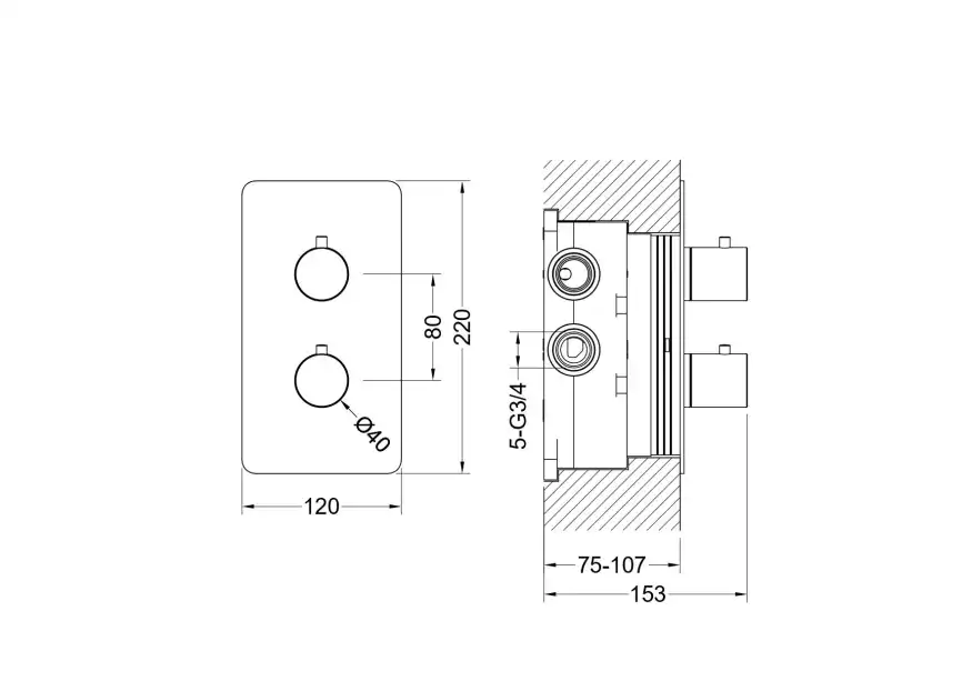 Смеситель для ванны Aquatek Европа AQ1393BGM термостатический, Оружейная сталь фото 2